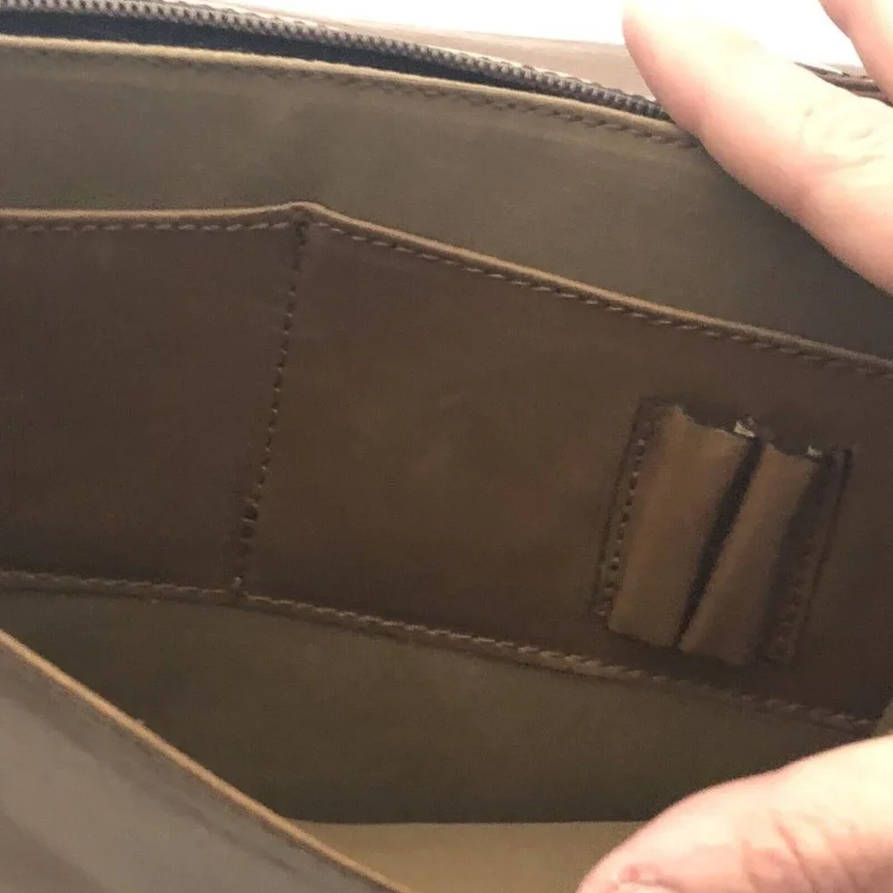 Vintage Ferran Cerdans Disseny Large Leather Wallet Clutch Made In Spain